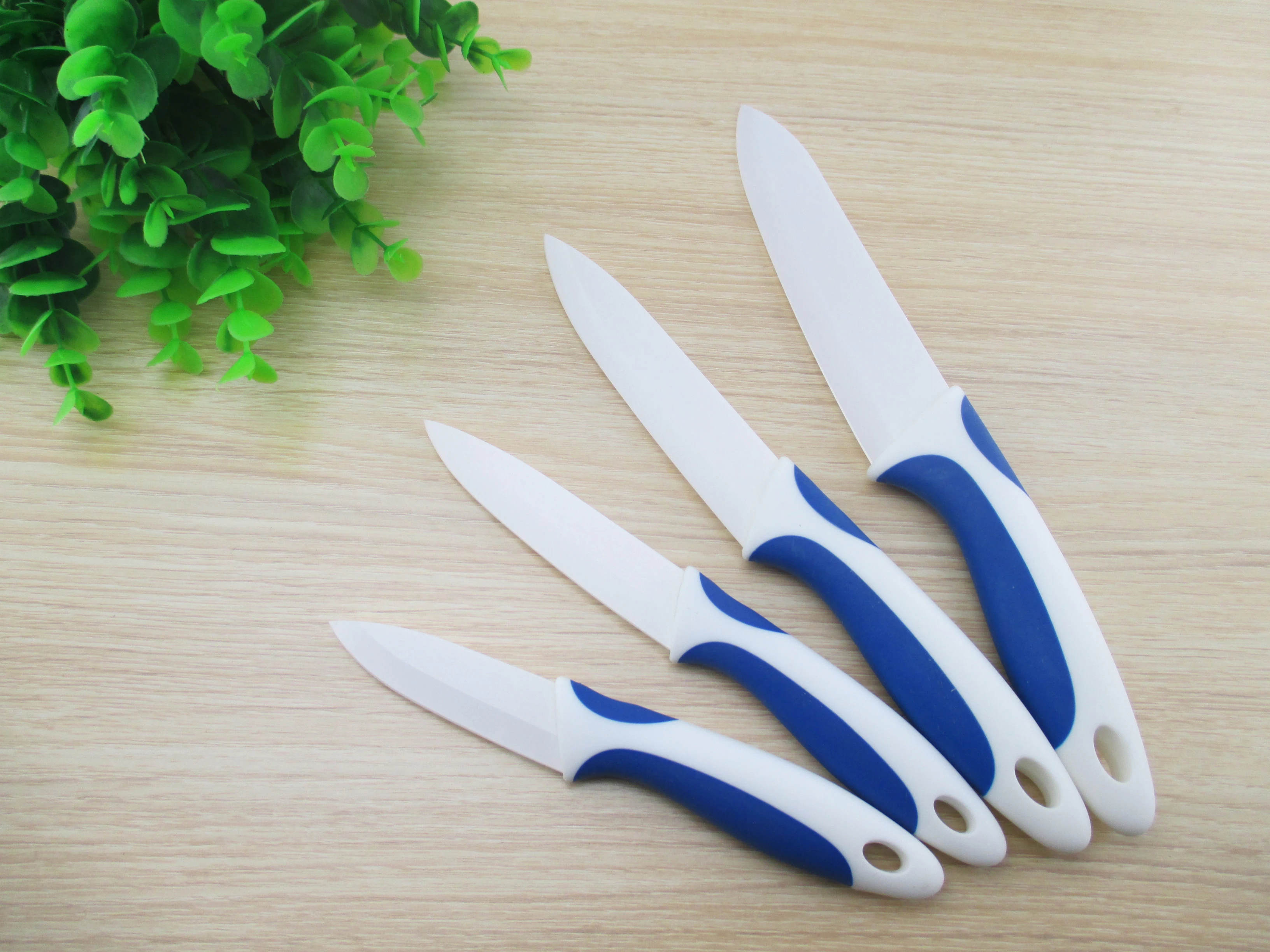 Hot Selling Rubber Coated ABS Handle Kitchen Knife Three-piece Set