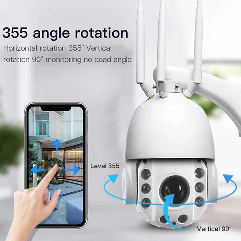 ALLTOP новый дизайн 1080P wifi cctv наружный Солнечный прожектор с камерой