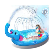 Summer children play with pool spray mat inflatable toy play mat lawn beach outdoor play sprinkler mat