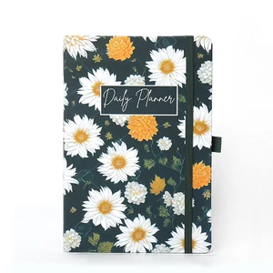 HOT SELLING Line Hard Cover Notebook  Art Paper Notebook with Pocket Accept Custom Notebook