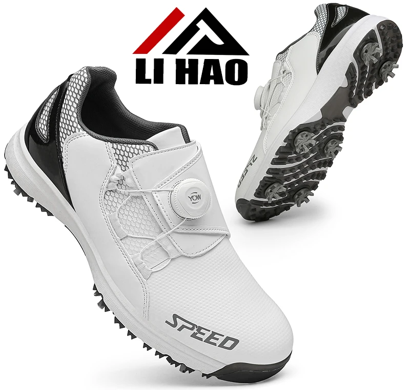 Golf Shoes Custom Logo Non Slip Leather 