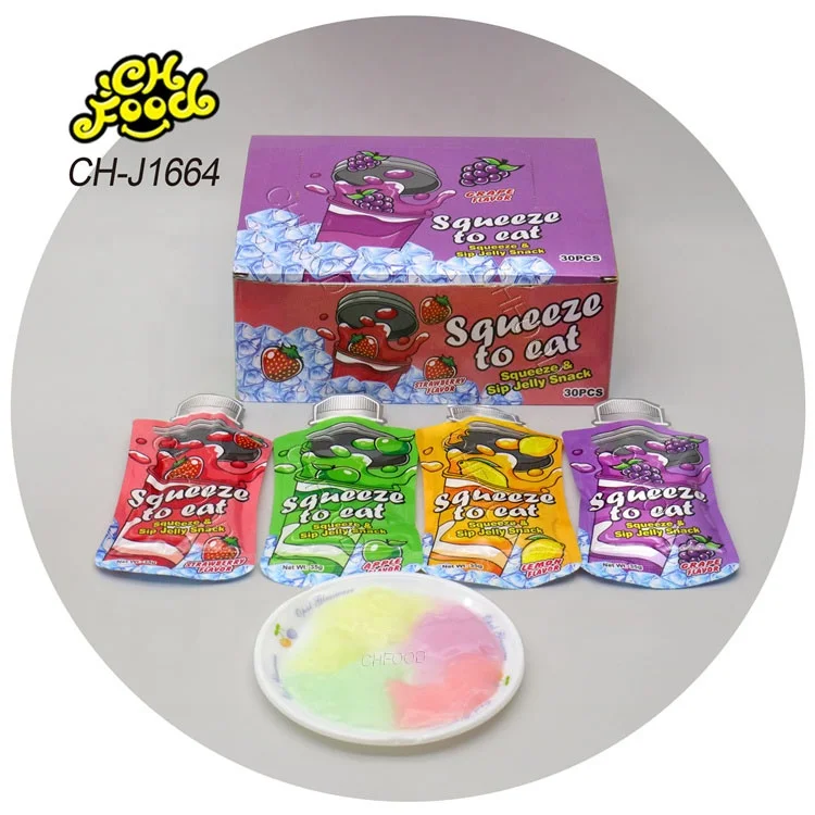 New Hot Selling Wholesale and OEM Apple Grape Strawberry Lemon Mix Fruit Flaovr Jelly Pudding Sweets Snack Candy