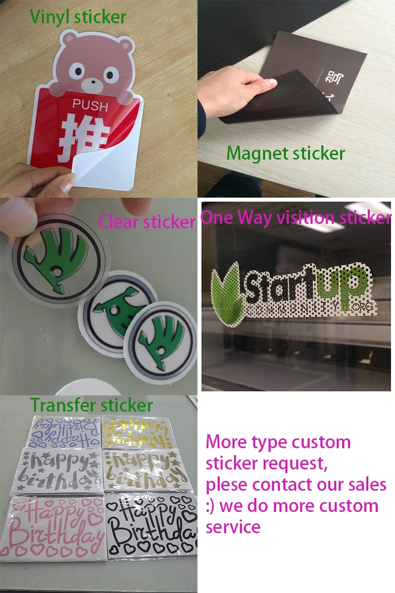 Bestful Signs Eco-friendly Custom Promotion Removable Vinyl Static ...