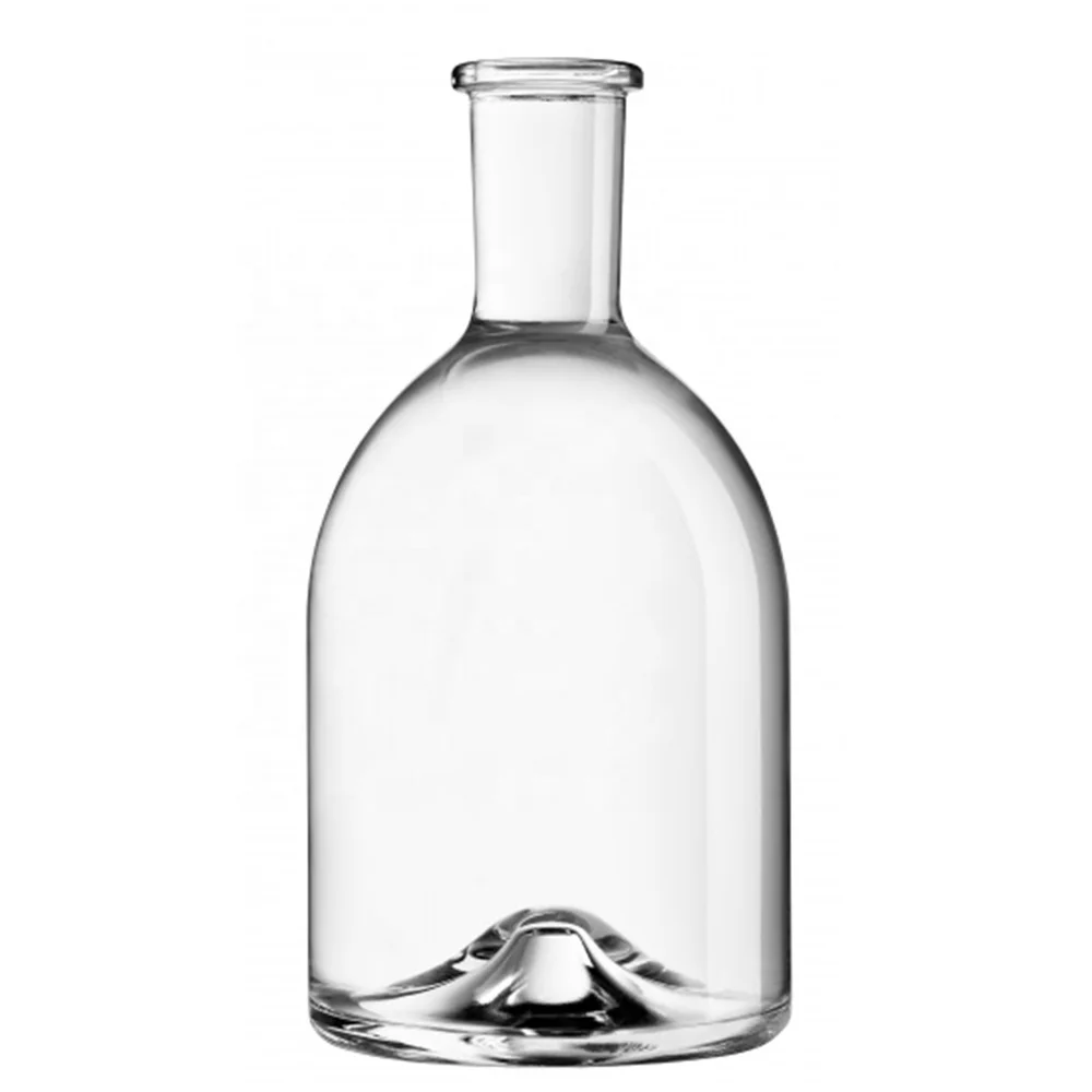 hot sale custom design liquor glass bottles with cork stoppers