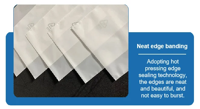 CPE Frosted Flat Pocket Phone Data Cable Milky White Packaging Bag Semi Transparent CPE Frosted Self-adhesive Bag