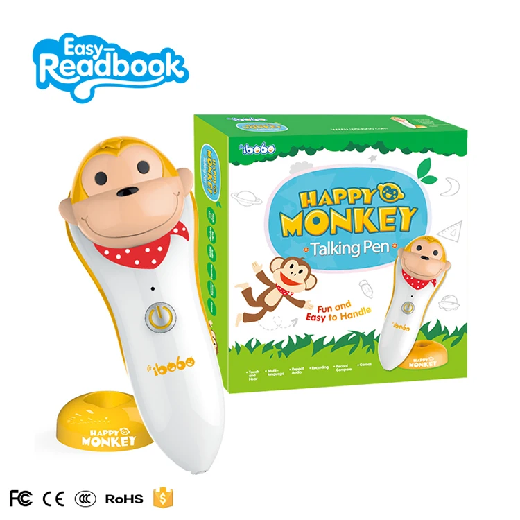 Cartoon Interactive Point Reading Pen Quran Reader Talking Toy Speaking Pencil for Sound Book Dictionary Flash Card