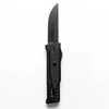 Black handle, black blade, single-edged