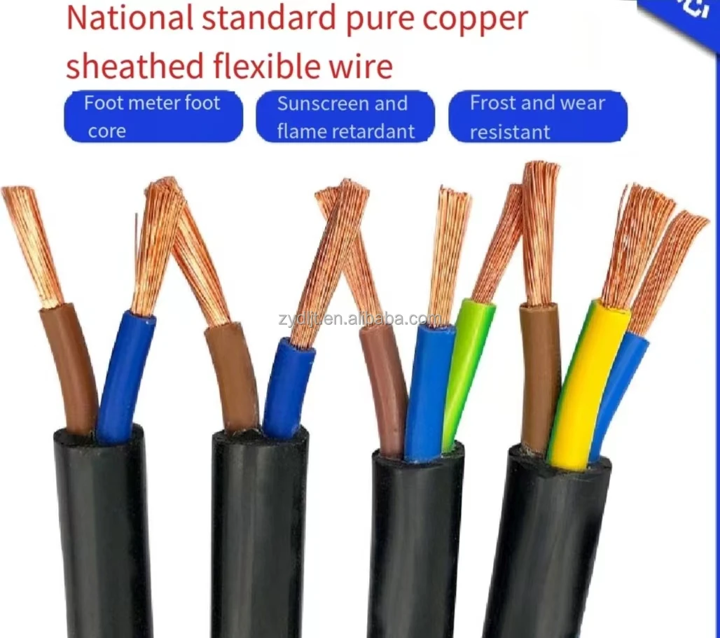 CE CCC Gro&szlig;handel Kabel und Draht 3-adriges 1,5mm flexibles Kupferkabel RVV H05vv-f 3-adriges Kabel