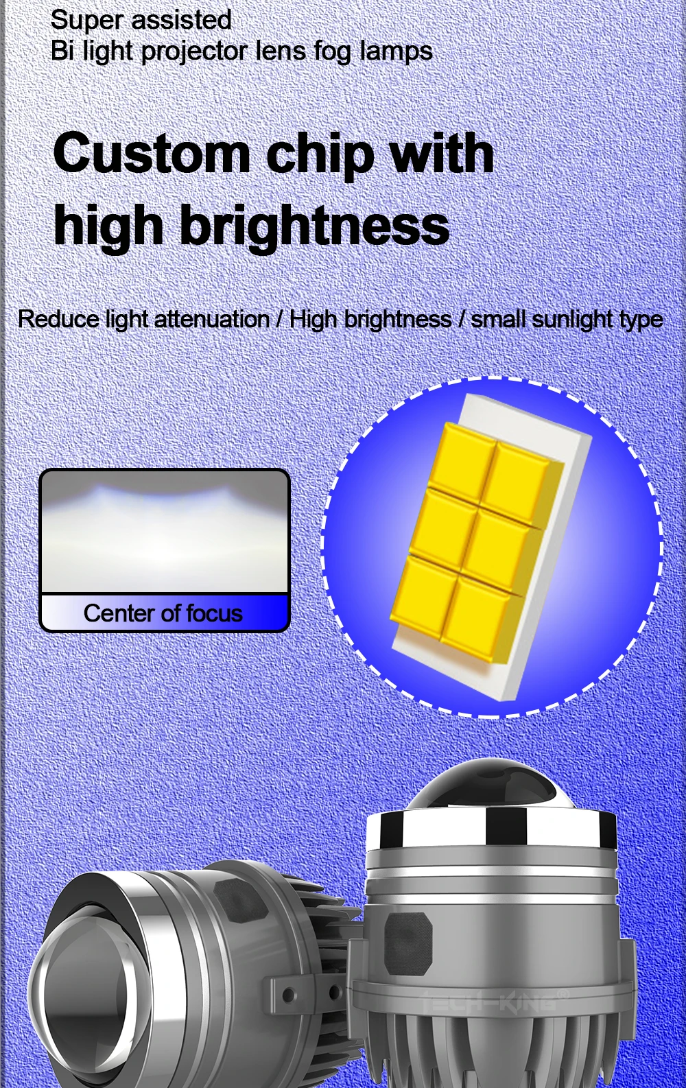 Wholesale High Quality Led Lenses Fog Lamp Bi Led Projector Lens Headlights Headlamps Car Accessories for Car 2.0 Inch 45W