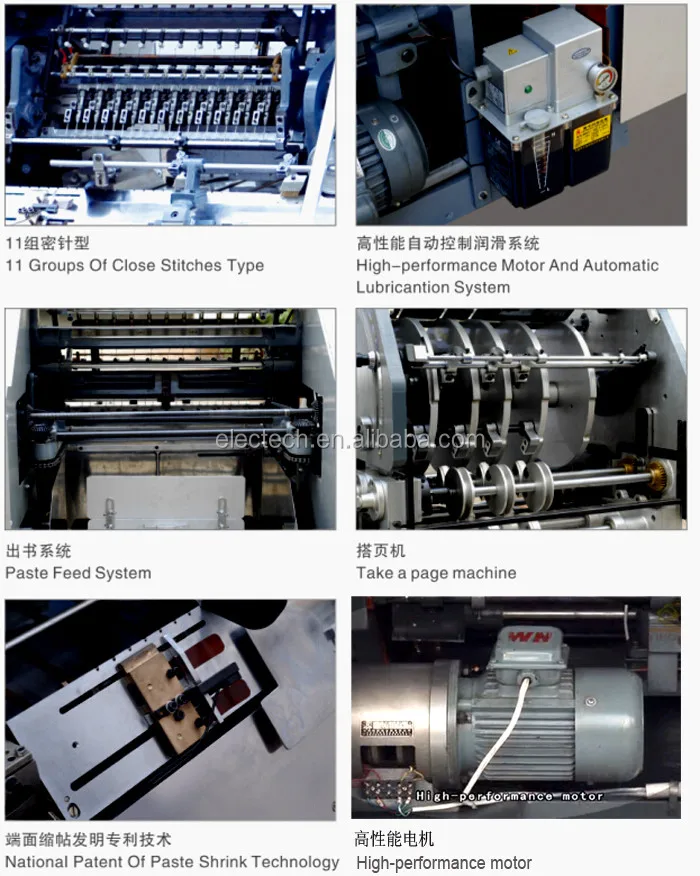 Automatic Paper Bookbinding Sewing Machine Large Format Notebook Stitching Binding Machine Hardcover Book Thread Sewing Machine