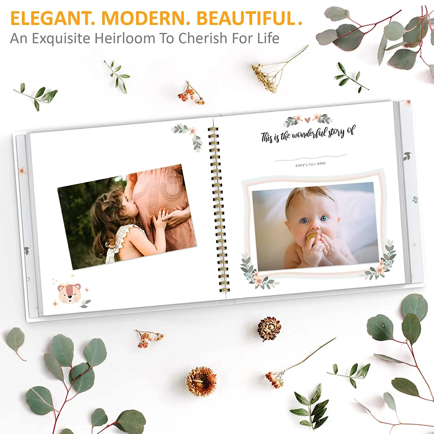 Wholesale Custom Hardcover Baby Memory Book Notebook Uptodate Pergnancy