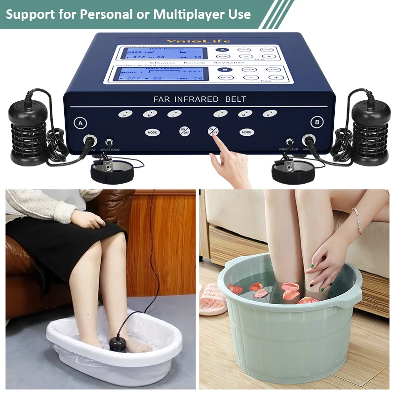 Latest Dual Ion Life Detox Machine HK809 for  Spa Beauty