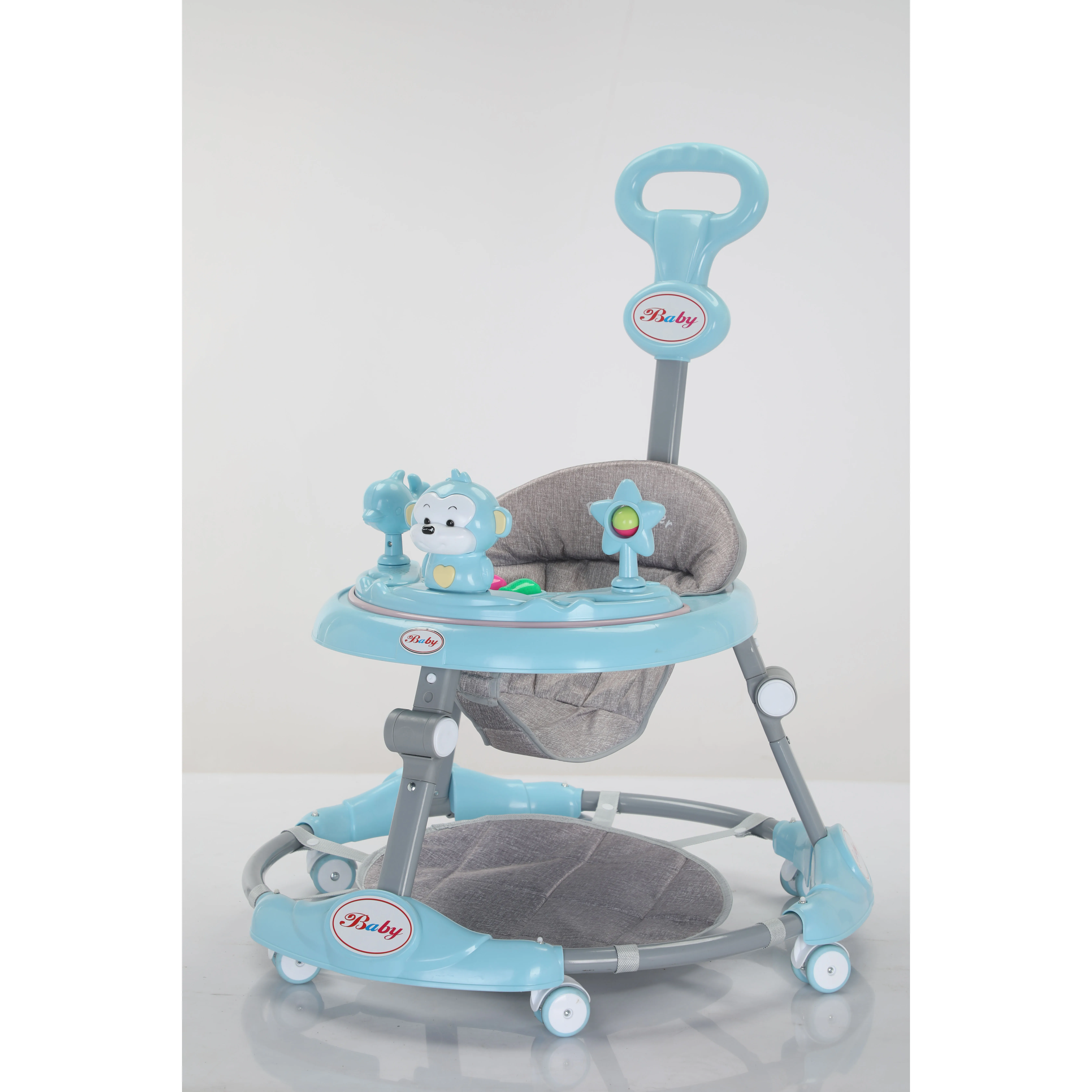 Tricycle Tandem Pour Enfants – Double Siège – Anti-renversement – Roues En Caoutchouc – Enfants Jusqu’à 3 Ans – Pliable Et Portable