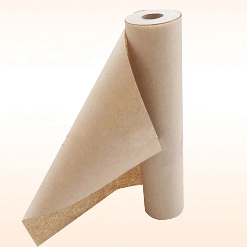 Brown Kraft Wax Paper 66 - 6 diameter roll