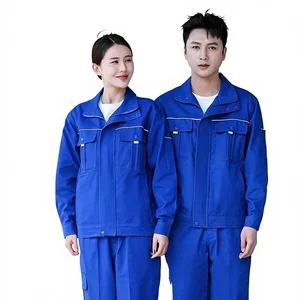 Customized Pure Cotton Labor Protection Work Coverall Spring Autumn Long Sleeve Electric Welding Auto Repair Wear-resistant