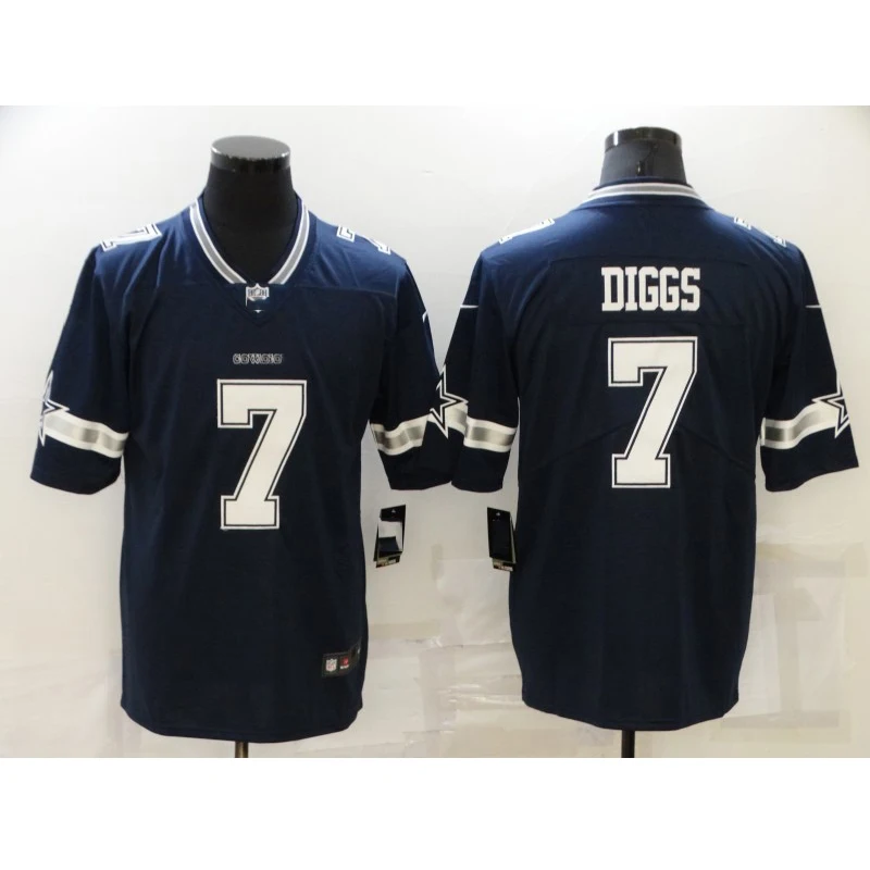 Новое поступление, высокое качество, прошитая трикотажная футболка для американского футбола Далласа, ковбойская футболка Trevon Diggs 7, Футбольная форма, спортивная одежда