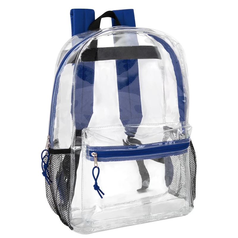 Customizable Pvc Clear Backpack School Bags Stadium Approved Bagpack ...