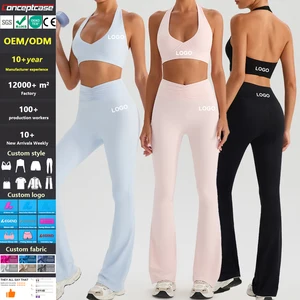 Custom High-Quality Tight Conjunto De Yoga Clothes Quick-Drying Fitness Suits Women Running Activewear Gym Sports Yoga Wear Set