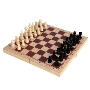 2026 New Arrivals Folding Wooden Chess Collection Portable Board Travel Games Early Educational Personal Interactive Desktop