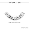 22*3.1*0.85cm-Pulsera de acero brillante