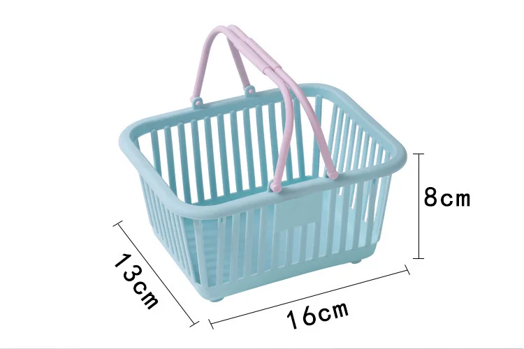 Mini Plastic Basket With Handle Rectangle Organizer Basket Hot Sale ...