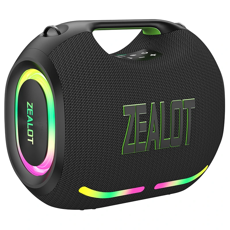 ZEALOT-ZE01 120W ワイヤレススピーカー ZEALOT ZE01 120WポータブルTWSスピーカーIPX6防水USB/TF/AUX携帯電話