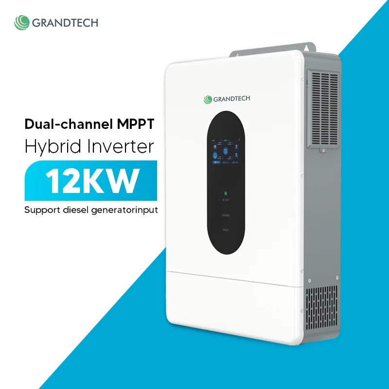 STOC SUA 3,6 kW, 6 kW, 10 kW, 12 kW, 48 V, Inversor solar hibrid, 120 V/240 V, cu funcționare pe rețea sau în mod autonom (on/off grid), cu undă sinusoidală pură