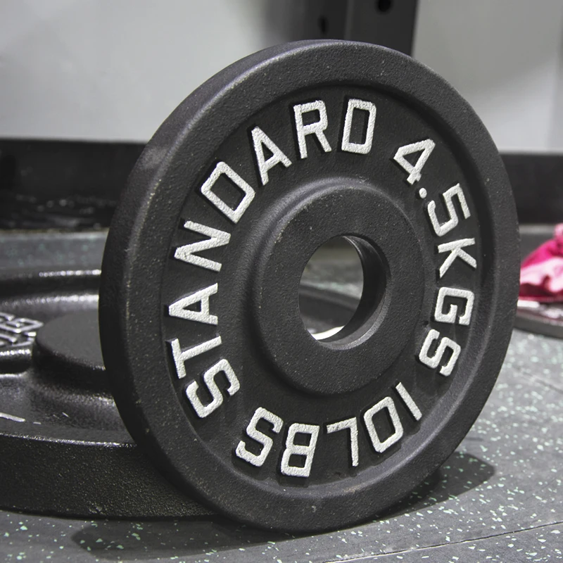 LDH заводская цена Пользовательский логотип коммерческое оборудование для спортзала фитнеса LB чугунная весовая пластина штанги металлические пластины весом 20