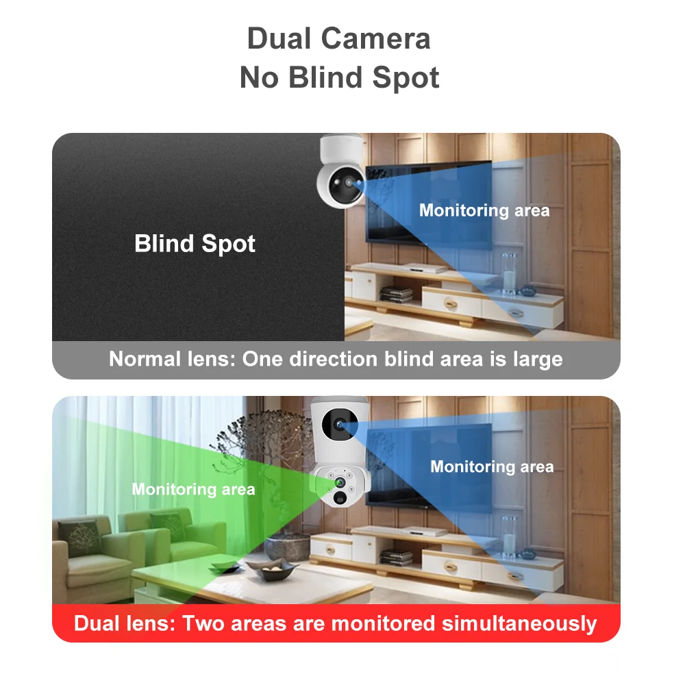 V380 6MP Two Way Audio Ir Mini Cctv Security Camera Baby Wireless Audio Smart Battery CCTV Camera