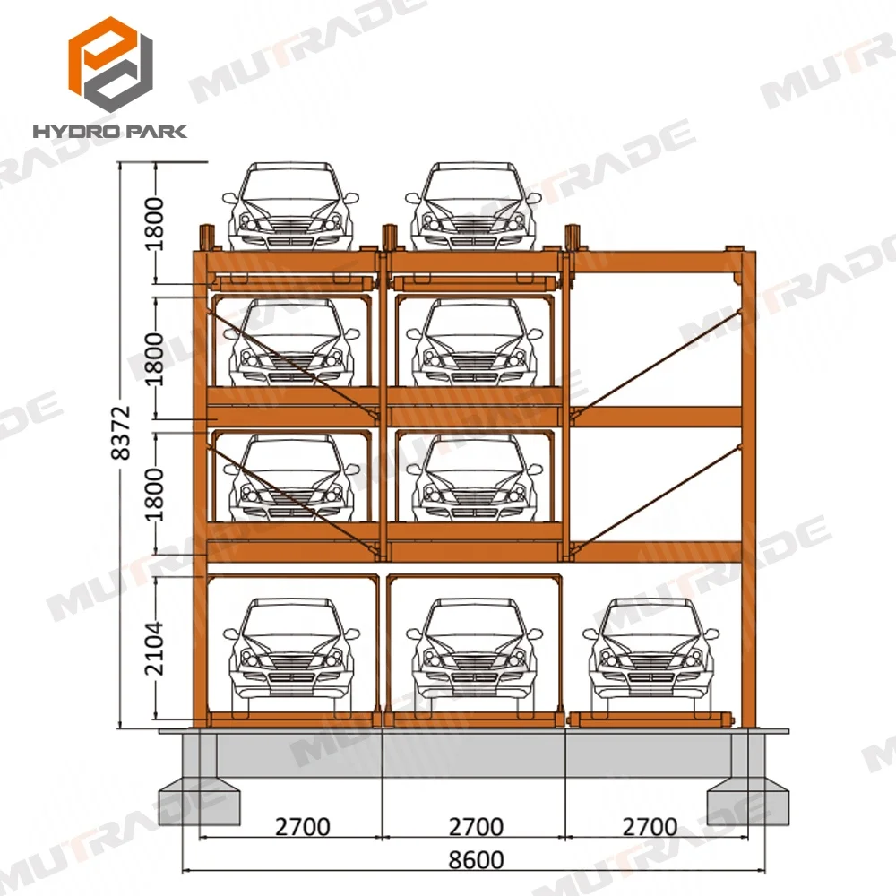 Multi-layer Saving Space Stereo Garage Vertical Carousel Parking Series Puzzle Parking Buildings