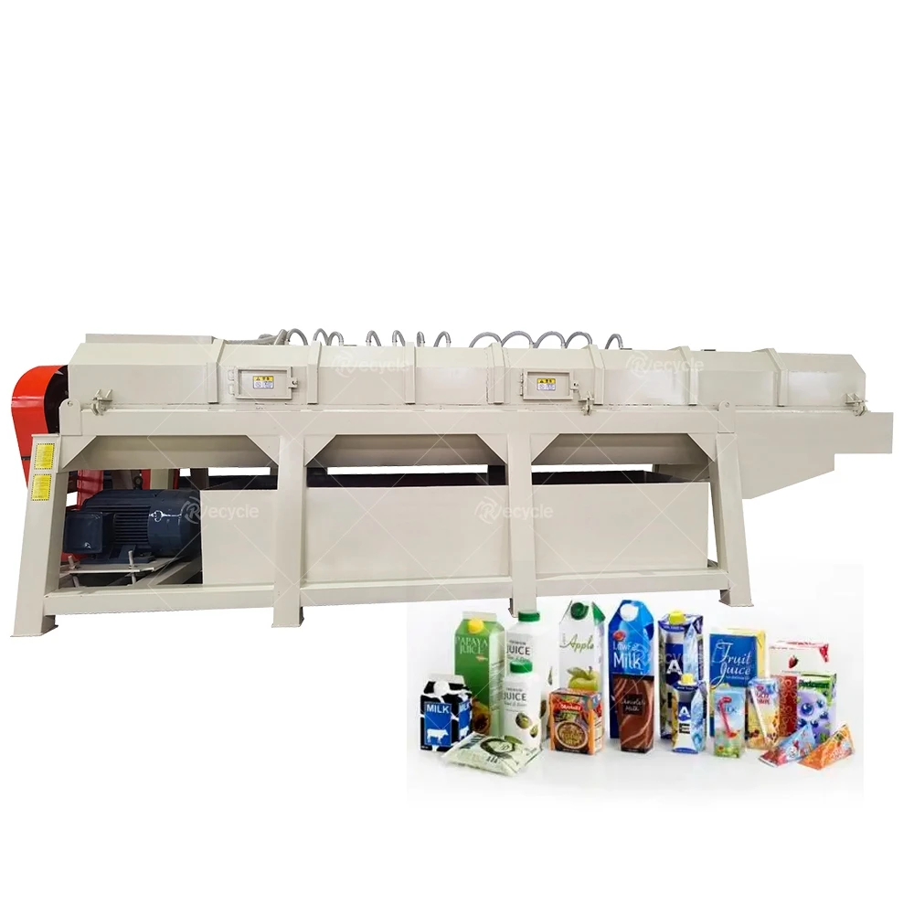 Milk Carton Paper Pulp Recycling Paper Plastic Separator Paper Plastic Separator Separating Machine