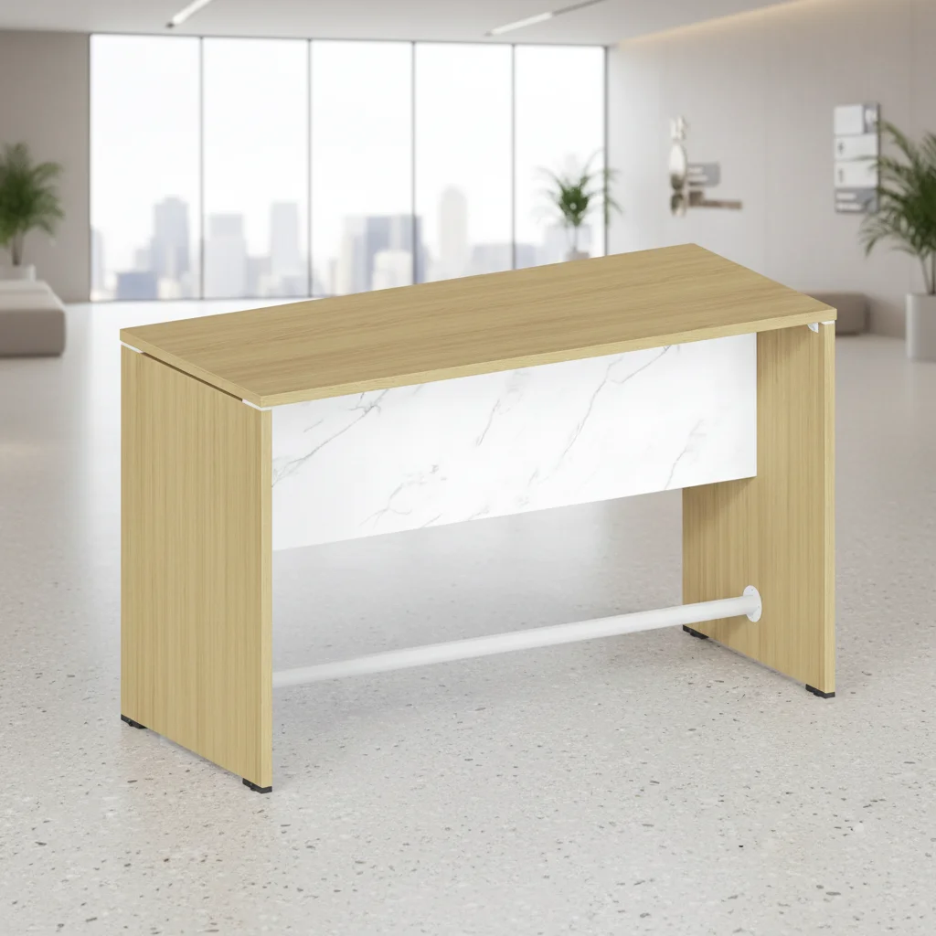 Modern Convertible Automatic Foldable Extendable Durable Eco-Friendly Bar Counter Table Connection System Wood Frame Commercial 4