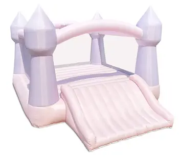 Interesting pink inflatable  jumping castle bouncy house with slide custom inflatable castle with bounce for party