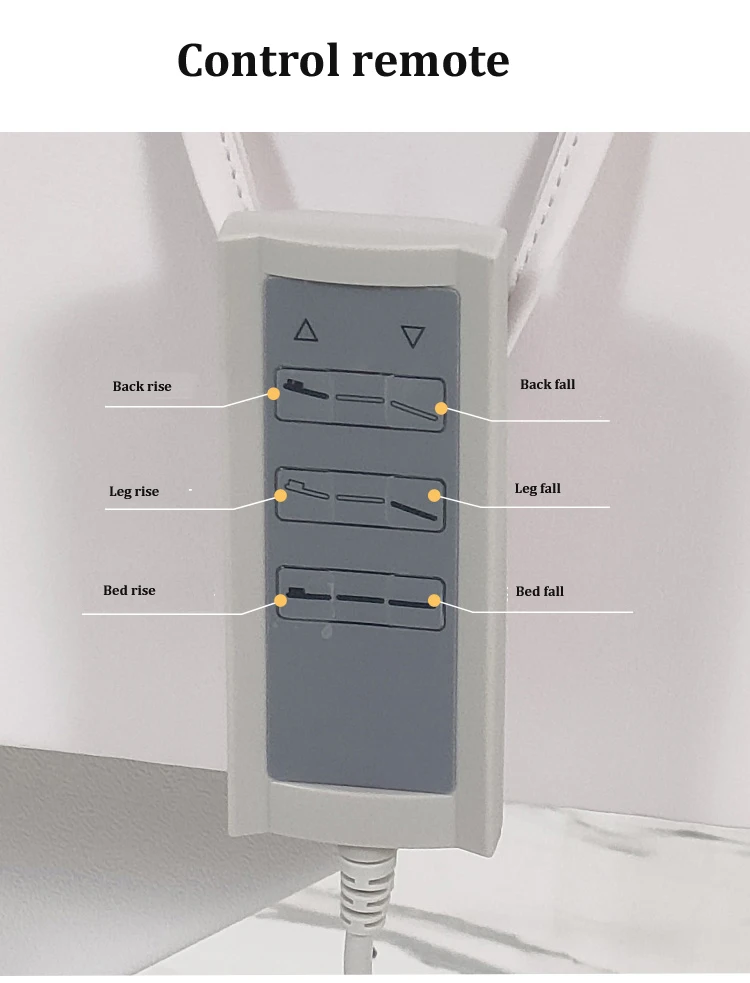 Luxurious Golden Stainless Steel Luminous Base 3 Motor Electric Beauty Bed With Foot Control