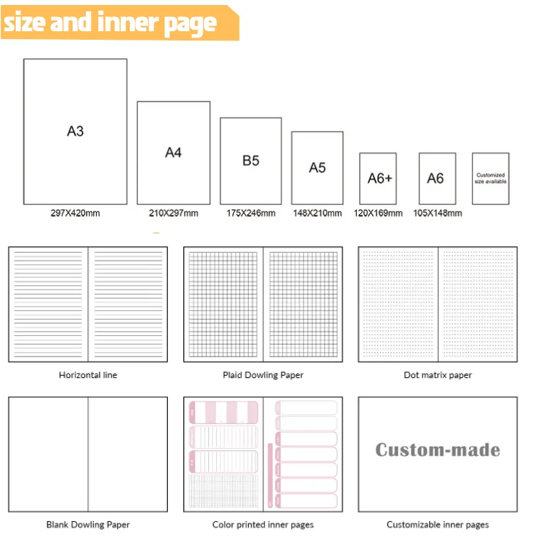 Business High Note Book Gift Set Custom Notebook Logo Office Supplies ...