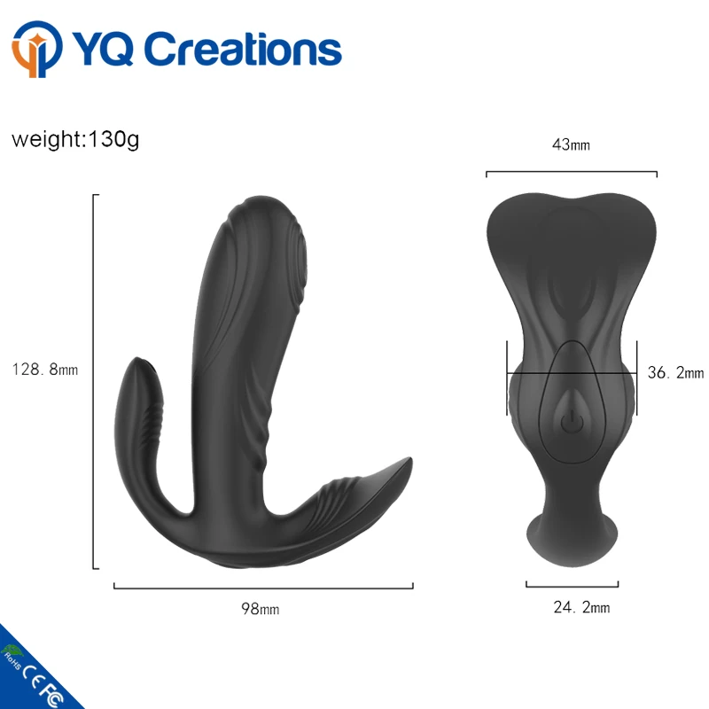 New Design Prostate Massage With Flap Function Sex Toys Anal Vibrator Wireless Remote Butt Plug for Adult Masturbation