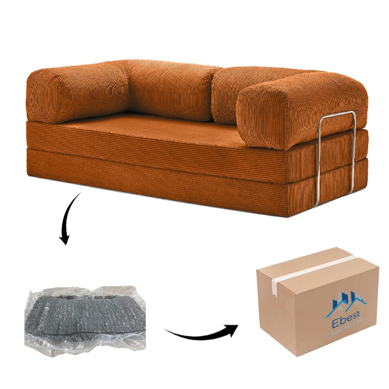French-style Modular Combination Small Apartment Living Room Corner Seat 3-proof Lambswool Compressed Fabric Sofa Home Furniture