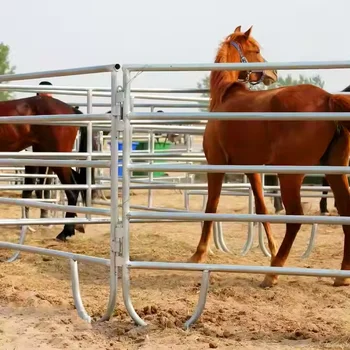 Portable Sheep Panels Steel Cattle Fence Panels Round Pen Fence Corral Panels