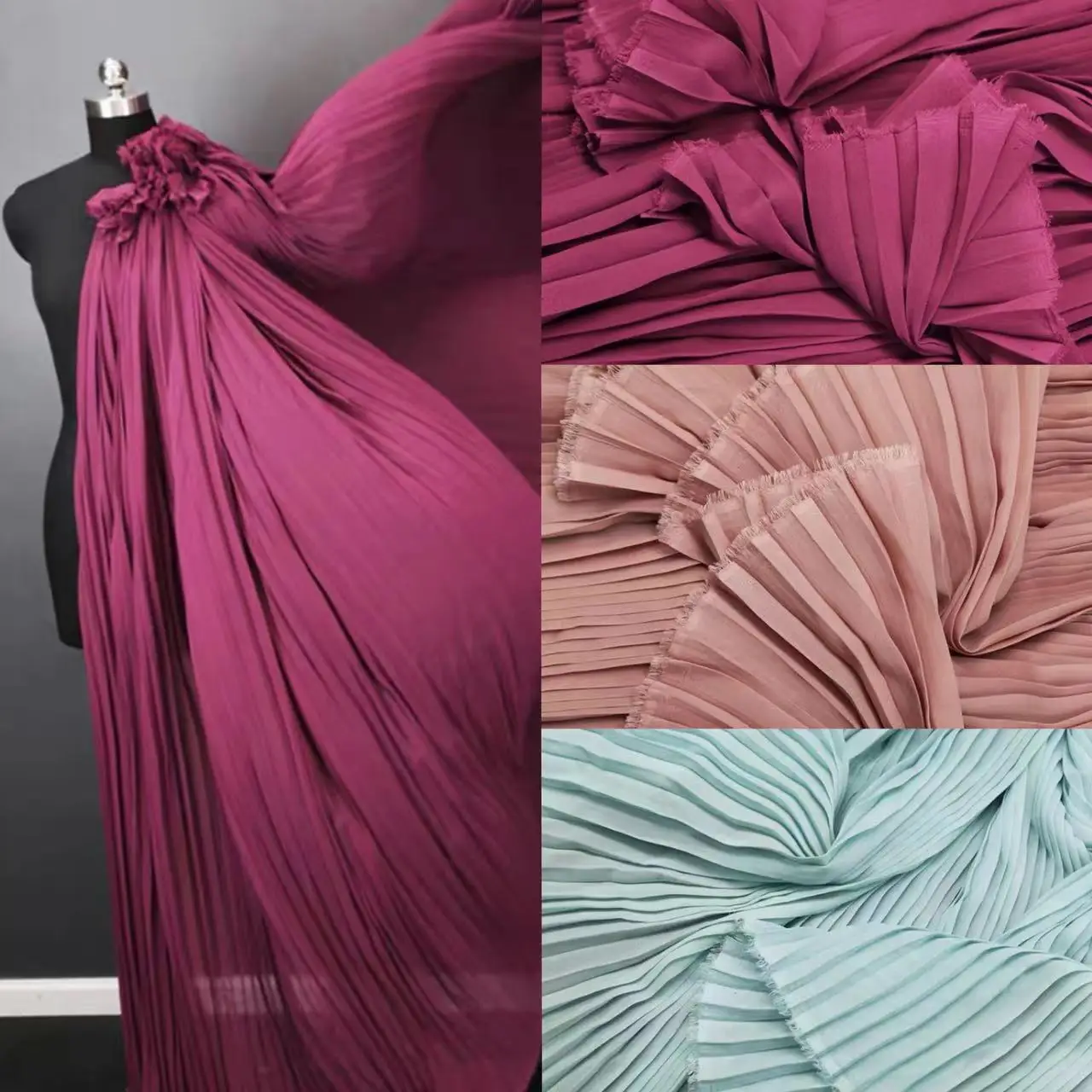 chiffon dress fabric Sheath-Column Floor Length Ombre Chiffon Bridesmaid Dress COCOMELODY COZF17015, Meadow
