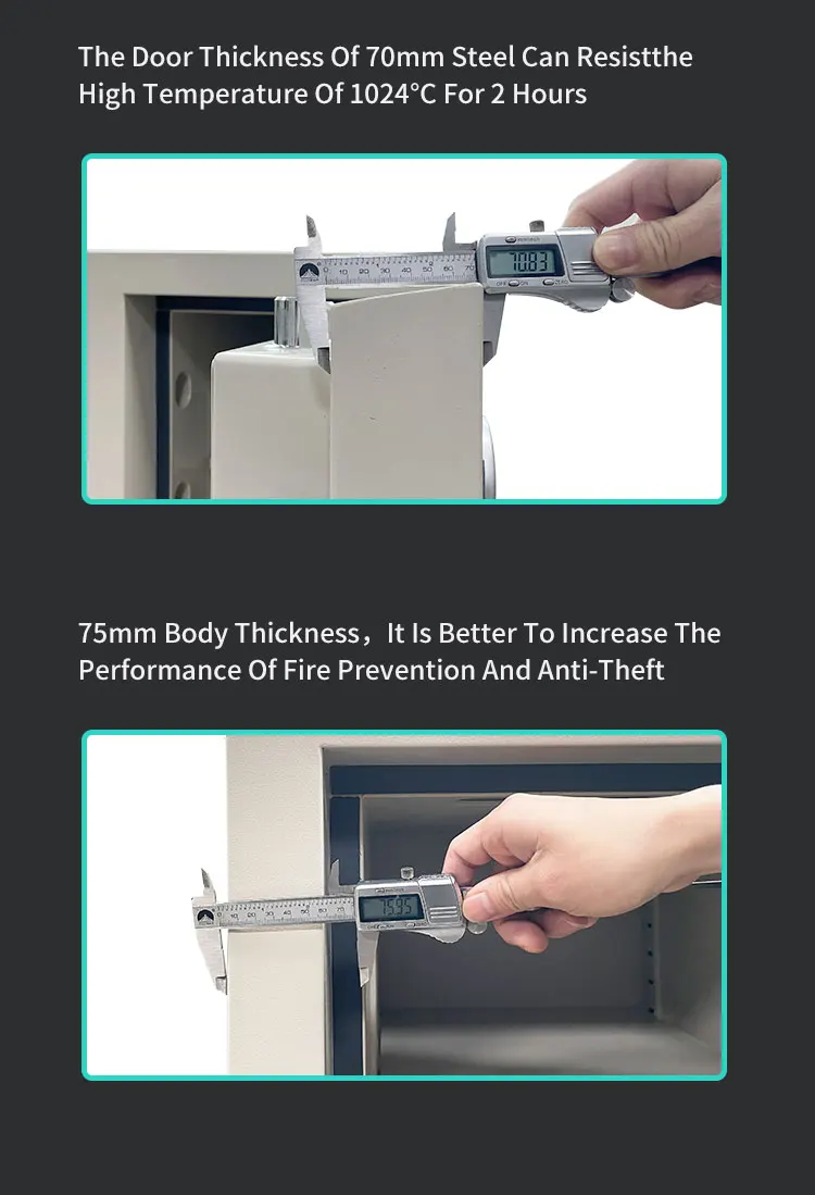 CEQSAFE Box Fire Resistant Outside Hinge Safety Storage Office Caja De Seguridad Fuertes Coffre Fort Home Fireproof Safe Boxes supplier