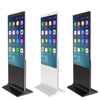 Floor Standing Vertical Tv Touch Screen Kiosk 4k Indoor Advertising Player Display Screen Hd Digital Advertisement Equipment