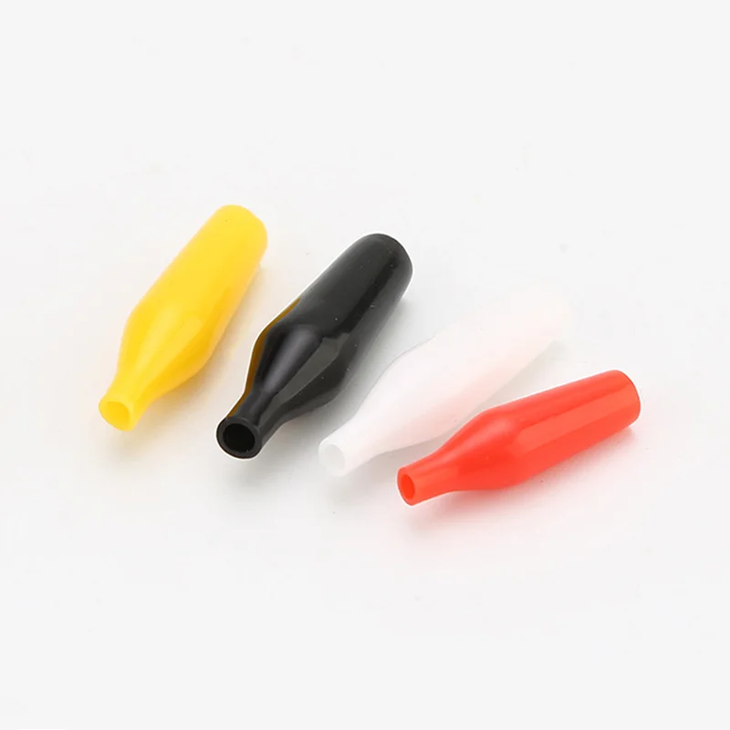 Cleqee 1 2colors Red&Black PVC Insulation Copper Plated Safety Test folders Crocodile Alligator Clips