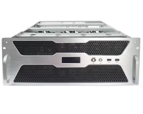 4U Industrial ATX Server Case Dual PSU Temp Screen Fan Rack Mount Stock Available-Dual PSU Temp Screen Fan Industrial Computer