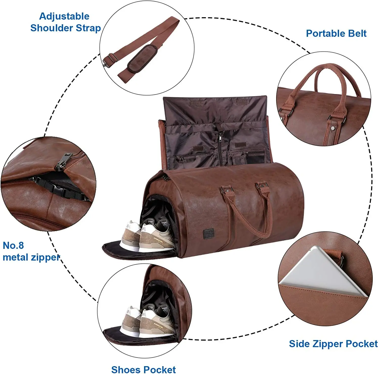 Wholesale Convertible Travel Garment Bag Carry On T Duffel Bag For Men