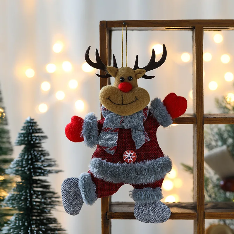 New Year 2023 Christmas Decorative Doll Plush Fabric Cute Design Santa ...