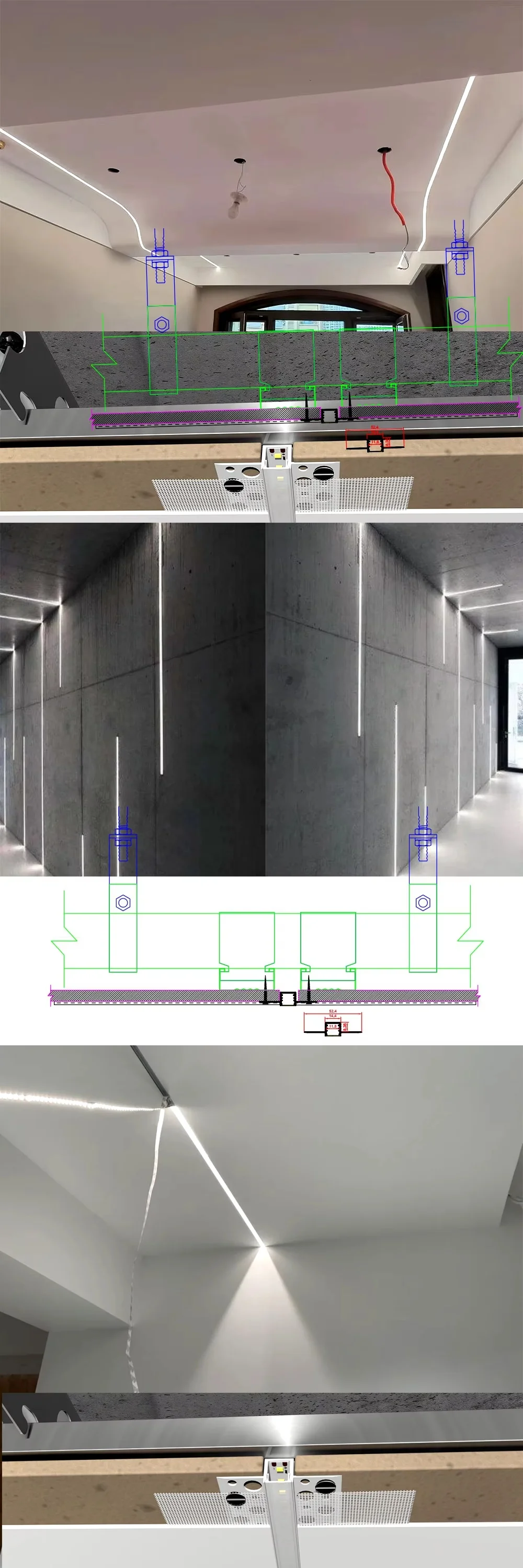 15x9mm 0.5M LED Aluminum Channel Profile for LED Strip Light with ...