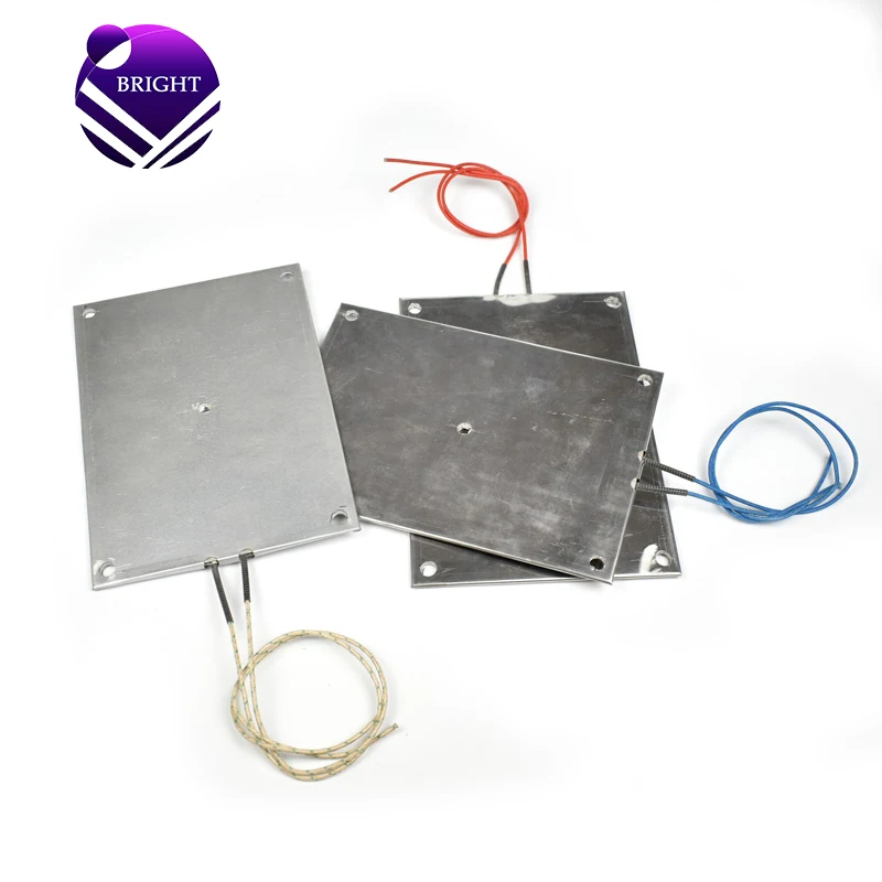 BRIGHT Customized 220V Industrial Heating Plate Electric Flat Mica Heater Plate Heater With Lead Wire