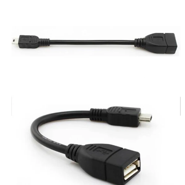 Мини usb otg линия передачи данных Автомобильный U диск Кабель-адаптер Т-порт к женскому