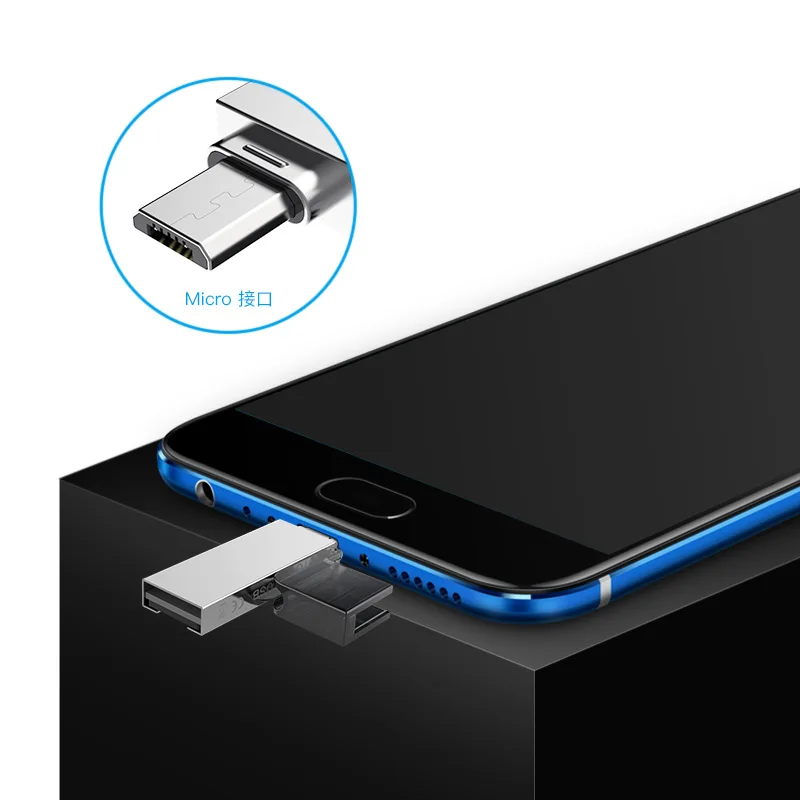 Кардридер с разъемом Micro otg металлический корпус CR009