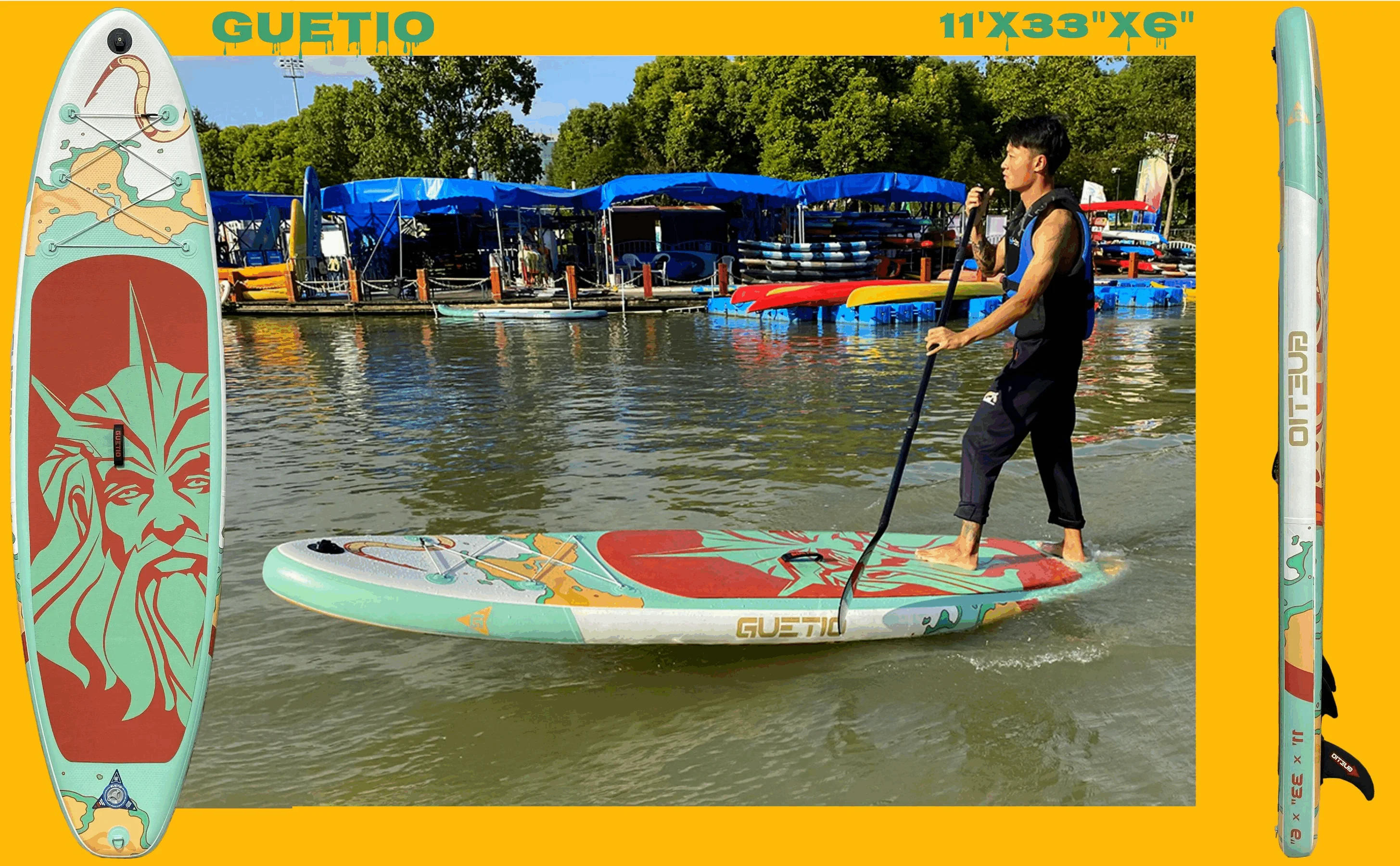 New Design Oem Sup Factory Paddleboard Standing Surf Inflatable Sup